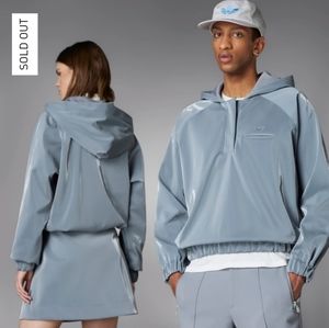 Adidas Blue Version High Shine Half Zip Hoodie Gender Neutral HM9220 Size XL